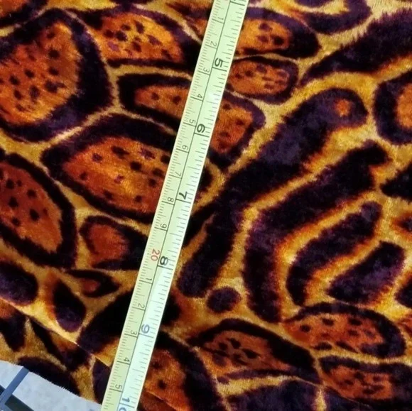 Vintage jungle print velour scarf - Picture 5 of 9